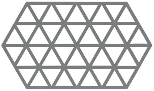 Zone / Onderzetters / Silicone / Triangles / Donker Grijs